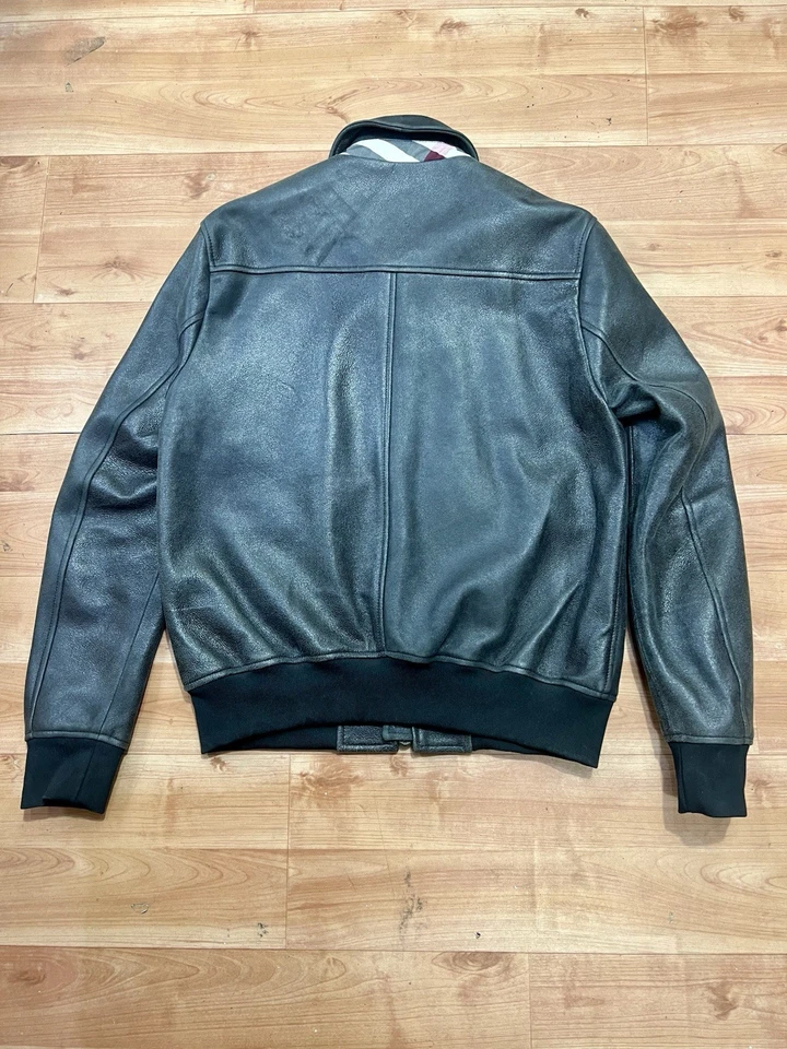 Chaqueta de cuero Burberry Brit para hombre talla L Foto 2 de 4