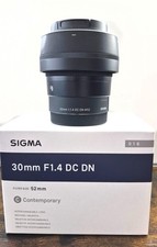 Sigma 30mm f1.4 lens -Sony E mount