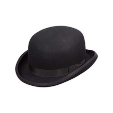 Scala Classico Men's Wool Felt Bowler Hat Large Black