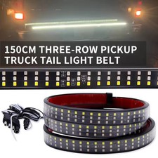 LED Tailgate Light Bar 60" Triple Row 5-Function Strip for Pickup Trailer SUV