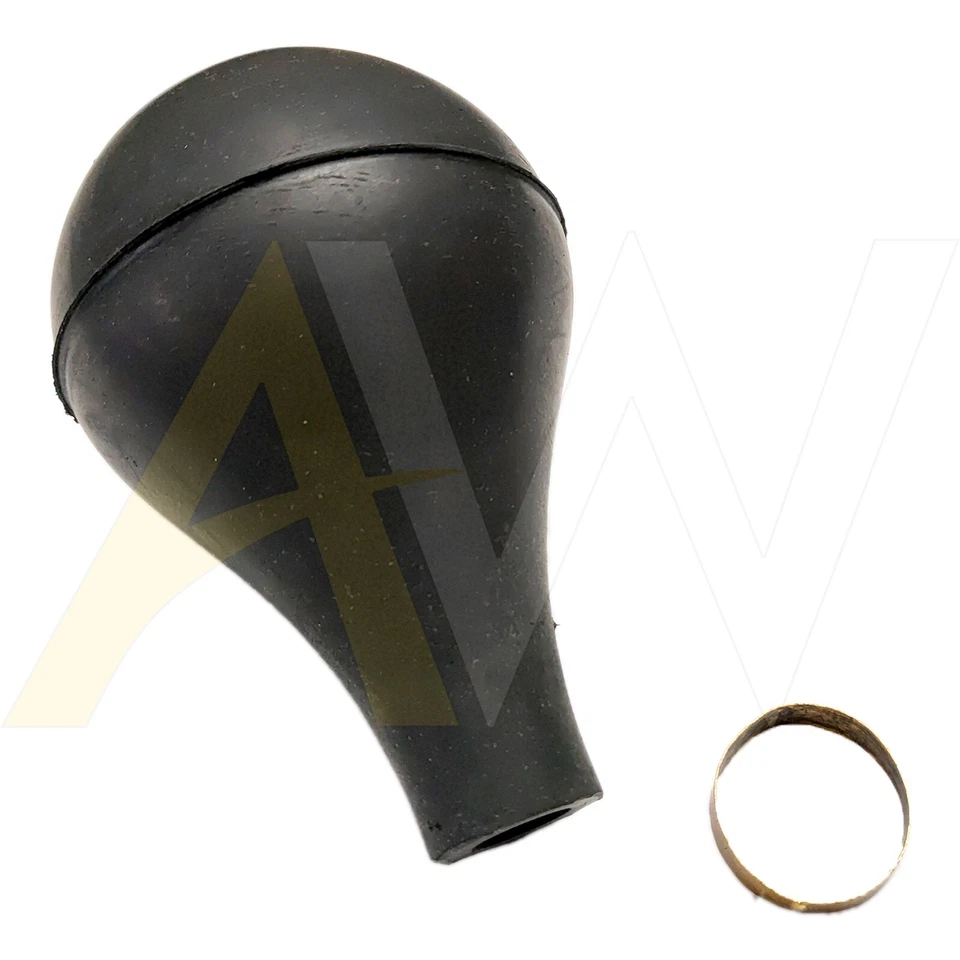 Neue Gummibirne für Oldtimer Messing Hupe Auto Taxi LKW - mit Messingklemme - AW - Bild 3 von 4