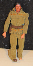 Vintage 1973 Lone Ranger Tonto Action Figure 10" Doll W/ 2 Gun  Belt Hong Kong