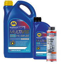 6L MORRIS 5W20 Fully Synthetic Ford Ecoboost Engine Oil C5 +ENGINE FLUSH PLUS  8.75 per litre