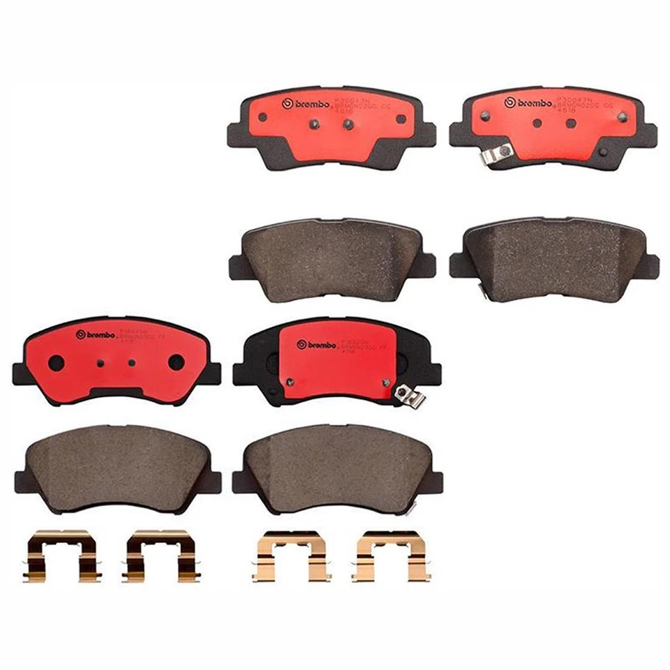 Передняя задняя тормозная колодка Brembo 8 подходит для Hyundai Accent 2012-2017 Kia Rio 2012-2017 годов выпуска - Изображение 2 из 4