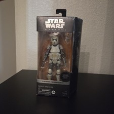 Hasbro Star Wars Black Series Carbonized Scout Trooper. damaged box