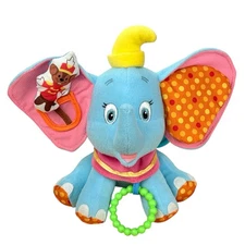 Disney Baby Dumbo Activity Plush Toy Kids Preferred 2013 Teether Crinkle Mirror