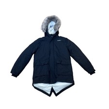 Eddie Bauer Black Superior Down Parka Winter Coat Kids L 14/16