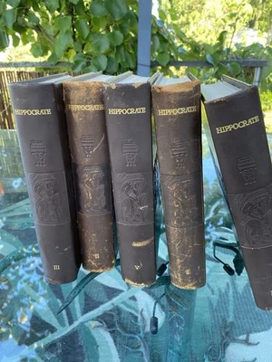 Hippocrate – Lot de 5 volumes reliés, format relié, langue française - Photo 1/4