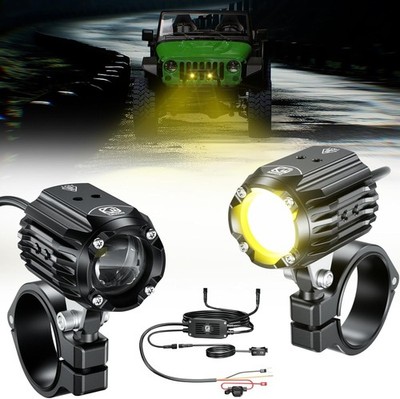 Kewig Motorcycle Auxiliary LED Lights Kits Driving Spotlights, 60W 5000LM Drivin