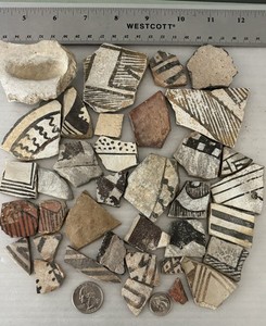 30+ Ancient Anasazi Native American Pottery Shards Arizona L8-C FREE SHIP