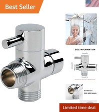 Easy Install G1/2" Chrome Shower Arm Diverter Valve - Perfect for Handheld Heads