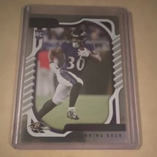 Panini 2022 Absolute Tyler Badie #199 Baltimore Ravens Rookie Football Card. rookie card picture