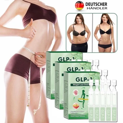 MARKENLOS 15x Orale Tropfen GLP -1 Orale Lösung Für Gewichtsverlust für Frauen Männer NEU