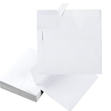 50 Pack 5 x 7 Envelopes Colored Self Seal for Wedding, Party Invitations, Gre...