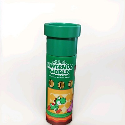 Nintendo Super Mario Bros. Mario Yoshi Pipe Water Bottle Universal Studios Japa 