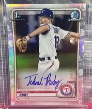 2020 1st Bowman Chrome Tekoah Roby Refractor Auto #41/499