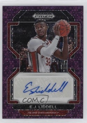2022-23 Prizm Draft Picks Purple Circles 34/50 EJ Liddell Rookie Auto RC 1bj7
