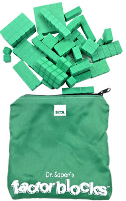 Dr. Super's Factor Blocks Math Manipulative Educational Aid