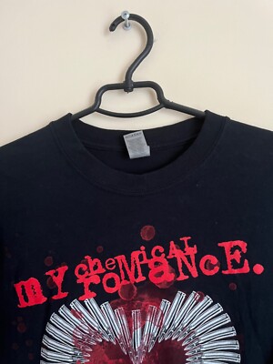 【2plan】Bullet Make Heart Short Sleeve Tee My Chemical Romance Bullet Heart 2016 Original Gildan T