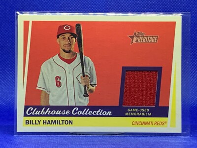 2016 Topps Heritage Clubhouse Collection Relics #CCR-BHAM Billy Hamilton  