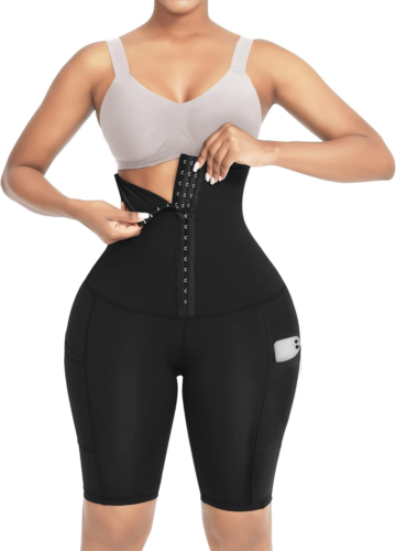 Womens Tummy Control Waist Trainer High Waisted Shorts Corset Body Shaper Shapew - Picture 11 of 12
