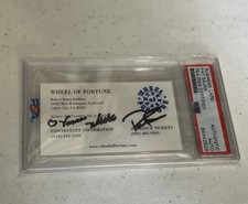 Wheel of Fortune Pat Sajak PSA DNA Autographed Signed Business Card