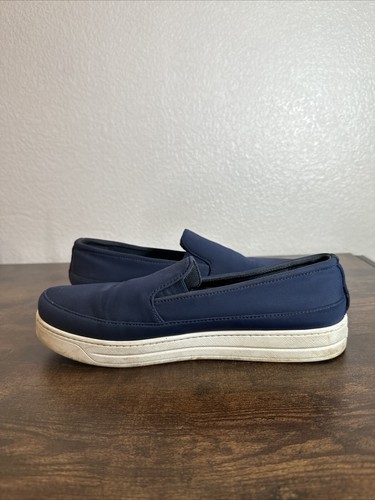 Prada Unisex Slip On Navy Sneakers Logo UK 6 EU39 K07 - Picture 9 of 15