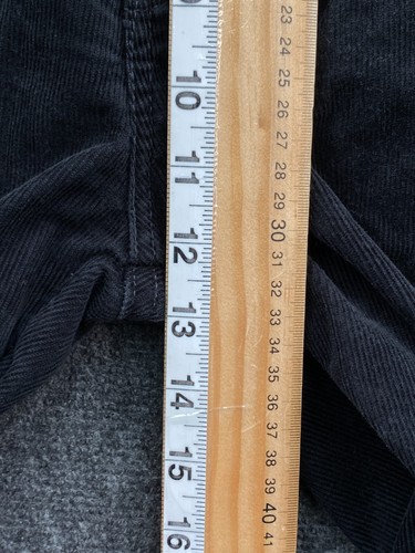 Levi's 599 Droit Relax Corduroy W38 L34 Relaxed Straight Fit Jeans Black VTG Y2K - Picture 7 of 14