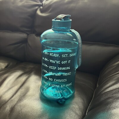 HydroMATE 73oz Water Bottle with Time and Motivational Marks BPA FREE  Reusable