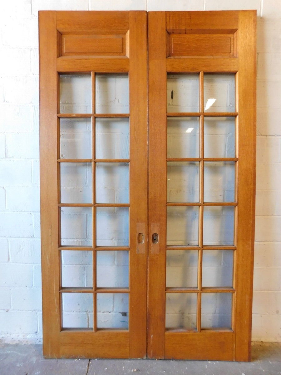 フランス アンティーク French Oak Door ドア 1880's Antique FRENCH POCKET DOORS - VICTORIAN Style Quarter-Sawn