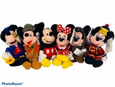   Lot Of 6   Disney Store Mickey  Minnie Mouse 8  Bean Bag Plush