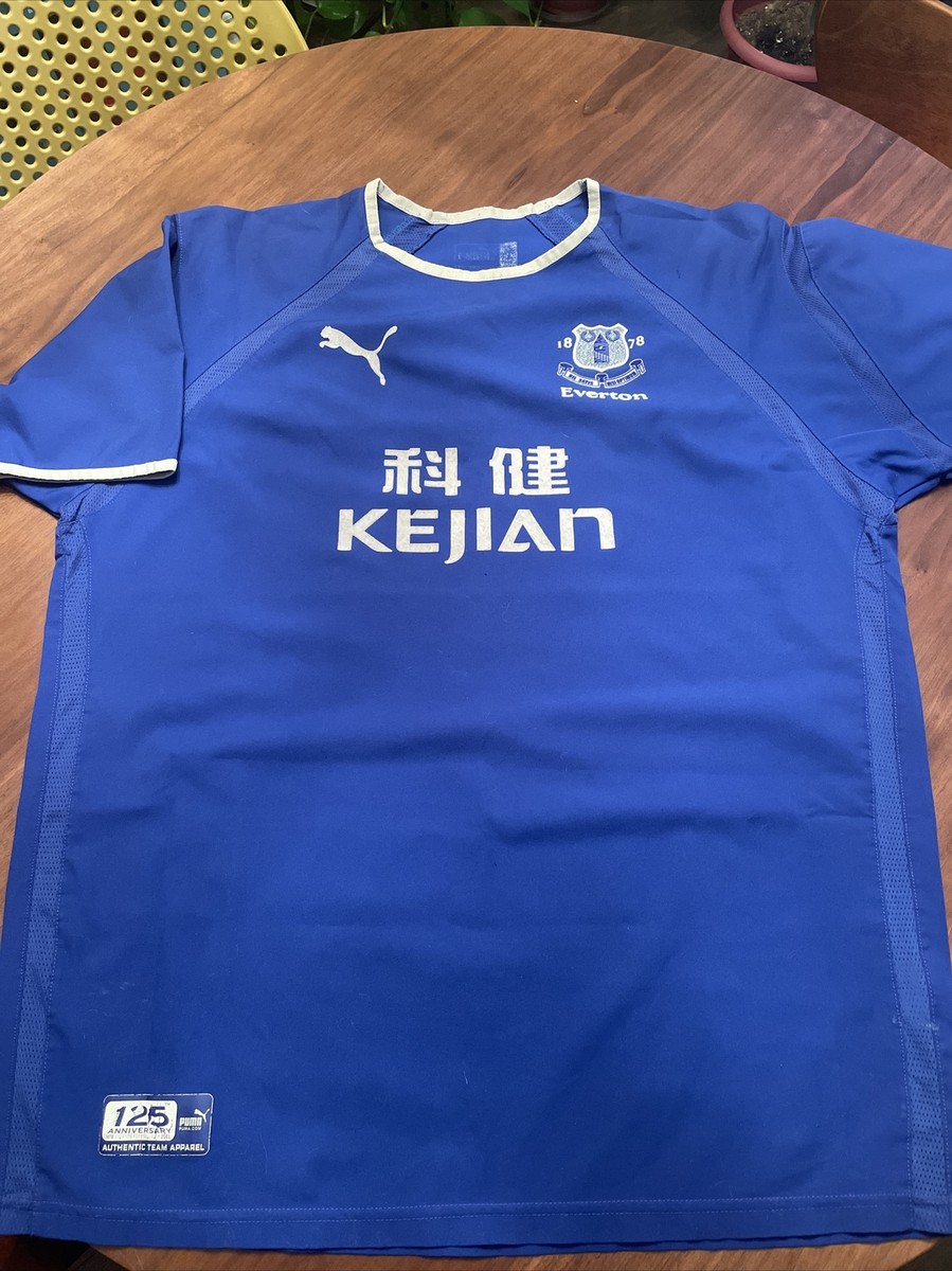 Vintage Everton 03/04 Home Jersey Shirt 125th Anniversary | eBay