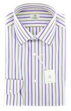 Luigi Borrelli Purple Shirt - Slim - EV0612781