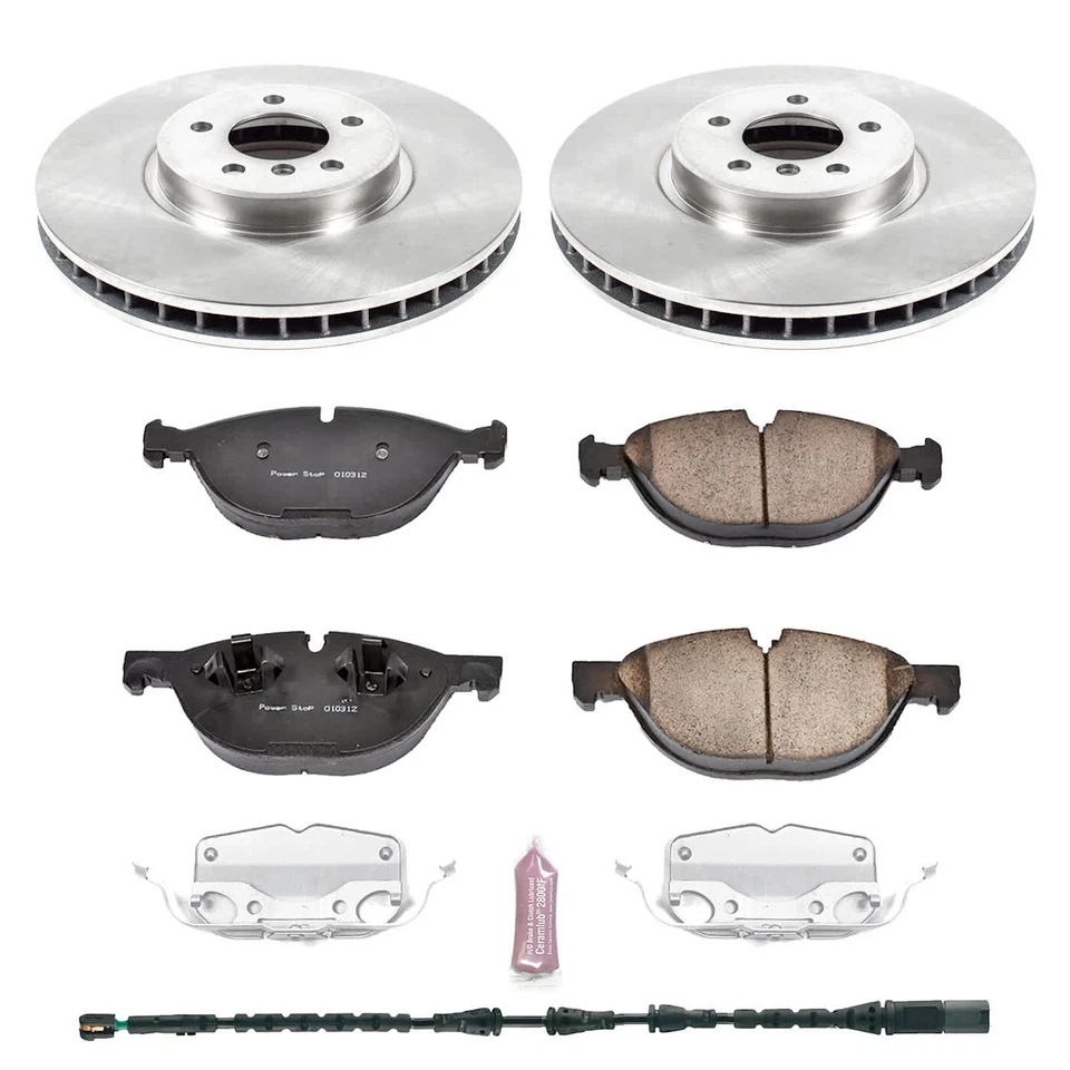 Powerstop KOE6009 Brake Disc and Pad Kits 2-Wheel Set Front for BMW X6 X5 11-18 - Image 4 of 4