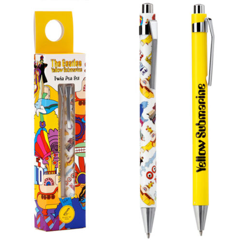 The Beatles Yellow Submarine Pens | Twin Pen Set | Boxed Gift for Men - Afbeelding 1 van 4