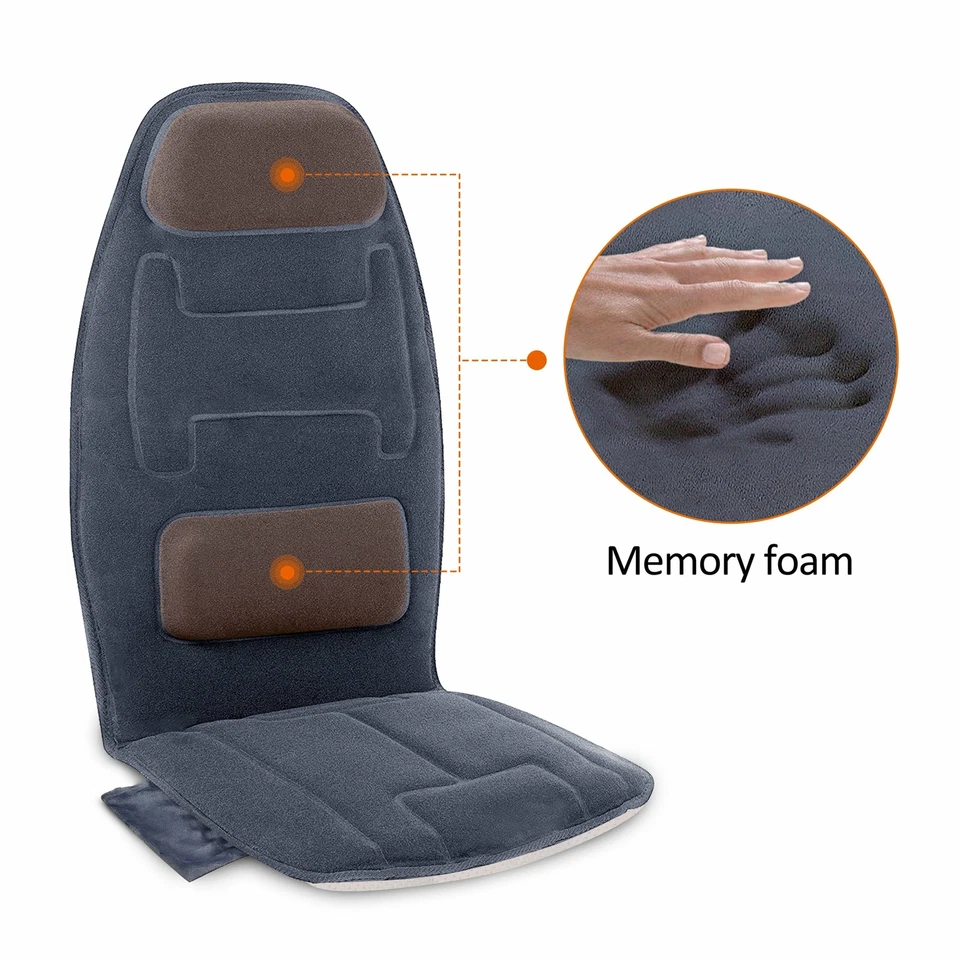 Snailax Back Massager Seat Cushion with Heat - Extra Memory Foam Support Pad - Image 4 of 4