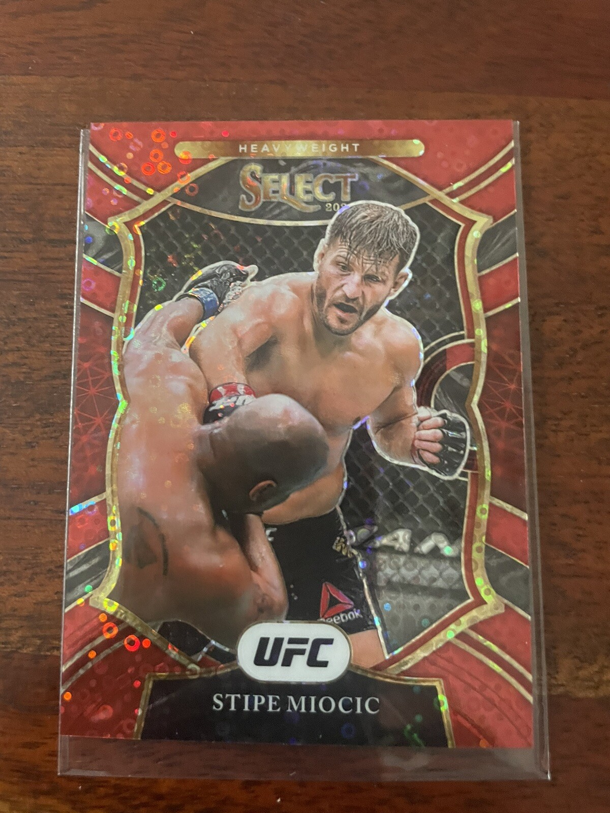 2021 Panini Select UFC - Concourse Red Disco Prizm #61 Stipe Miocic /199