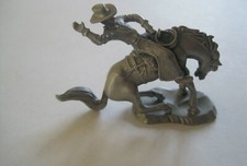 Rawcliffe Pewter Horse & Cowboy Figurine GUC