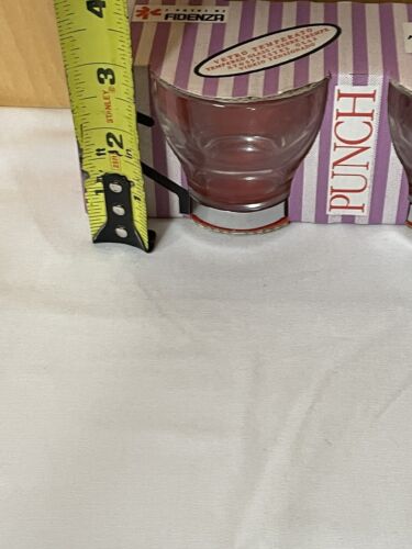 Vintage Fidenza Tazzina 3 Punch Glasses 3” Cups Italian New - Picture 4 of 7