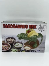 Novelty Funwares TacoSaurus T-Rex Green Dinosaur Taco Food Holder Stand
