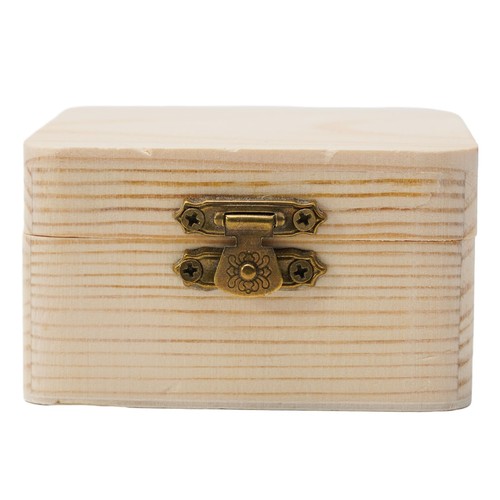 .Selection Small Wooden Storage Boxes Memory Keepsake Box W/ Lid Plain Natural . - Picture 8 of 22