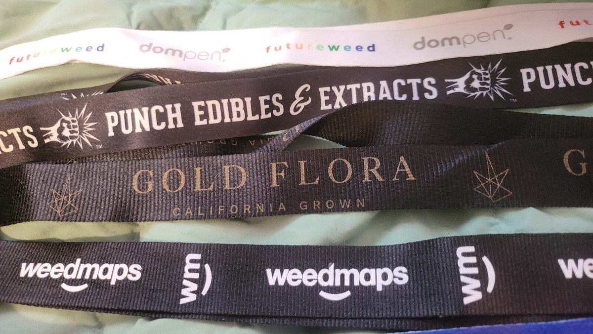[12] weed pot cannabis related Lanyards Key Chains Canna Hemp Pot Weed. # K View 2