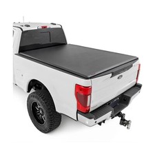 Rough Country Soft Roll-Up Truck Bed Cover for F-250/F-350 Super Duty 2...