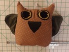 Owl Pillow Soft Toy Sculpture Stuffed Nocturnal Animal Bird Handmade new — photo 7