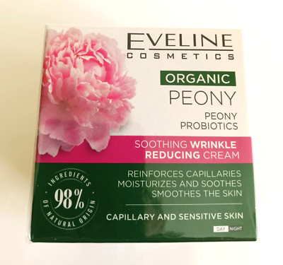 EVELINE Cosmetics - Organic Peony Probiotics Anti-Wrinkle Soothing Cream - 50 ml