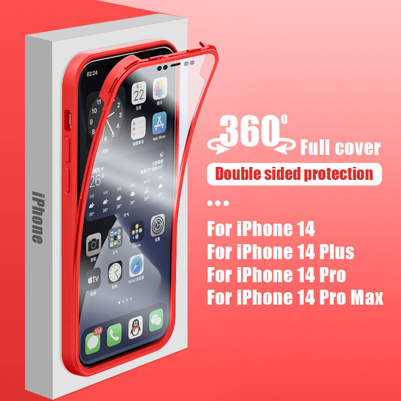 CADORABO Cover 360° Full Body, Custodia Per IPhone 15 PRO MAX ,TRANSPARENTE - Foto 2