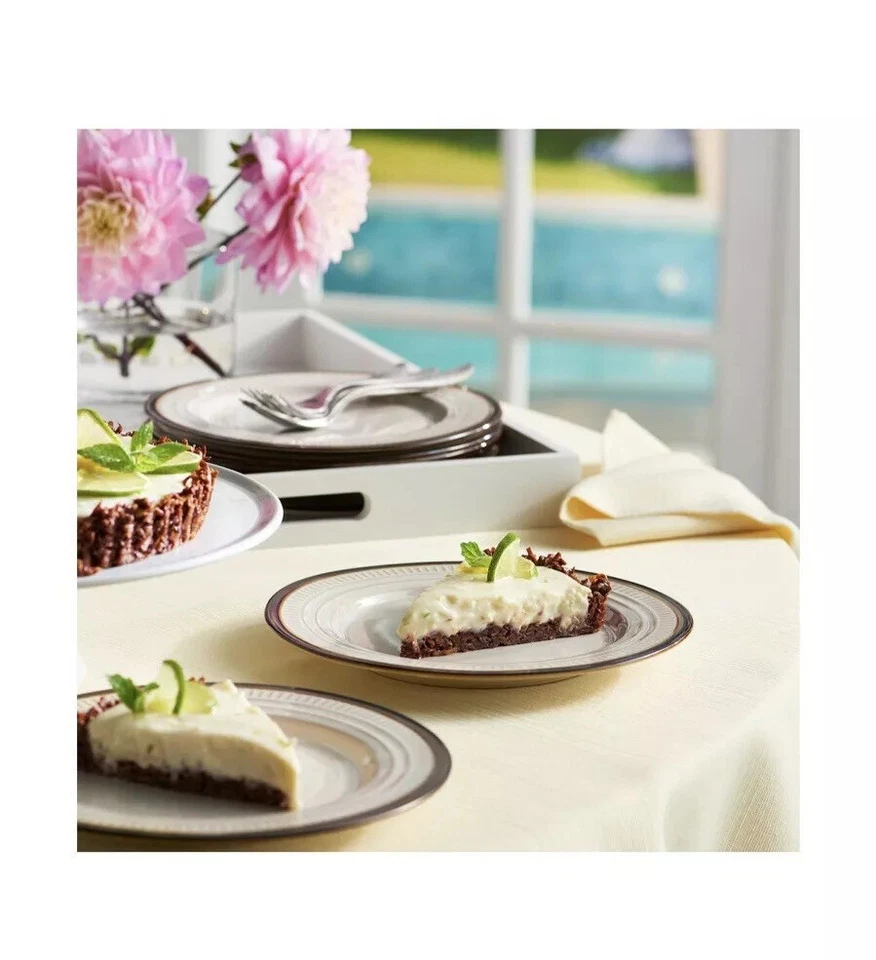 Food Network Cords Ivory 60 x 84 in Ribbed Fabric Tablecloth - Image 2 of 2