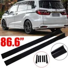 For Honda Odyssey Van 86.6" Side Skirt Lips Rocker Panel Splitter Glossy Black