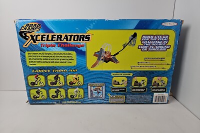 Road Champs XCELERATORS Triple Challenge PLAYSET New Open BOX
