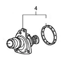 Termostato de motor Crosstour 12-15 cuatro cilindros 4 cilindros genuino OEM Honda Accord 08-12 Foto 4 de 4